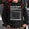 Coast Guard Nutrition Facts College University Sweatshirt Gifts for Old Men