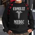 Combat Medic Distressed United States Army Sweatshirt Gifts for Old Men