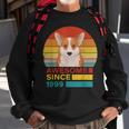 Corgi 1999 Retro Sonnenuntergang Sweatshirt, Lustiges Vintage Geburtstagsdesign Geschenke für alte Männer