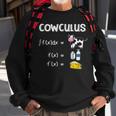 Cowculus Cow Math Nerdy Student Teacher Mathematician Sweatshirt Gifts for Old Men