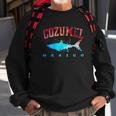 Cozumel Mexico Shark Scuba Diver Snorkel Diving Spring Break Men Women Sweatshirt Graphic Print Unisex Gifts for Old Men