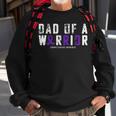 Crohns Disease Awareness Dad Of A Warrior Vintage Sweatshirt Gifts for Old Men