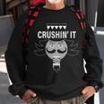 Crushin It Funny Nutcrackers Christmas Sweatshirt Gifts for Old Men