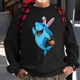 Cute Shark With Easter Basket And Bunny Ears Happy Easter Sweatshirt Gifts for Old Men