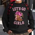 Cute Western Cowgirls Country Western Rodeo Lets Go Girls Sweatshirt Gifts for Old Men