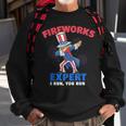 Dabbing Uncle Sam | Fireworks Director Funny July 4Th Gift Sweatshirt Gifts for Old Men