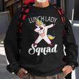 Dabbing Unicorn Lunch Lady Squad Funny Lunch Ladies Gift Sweatshirt Gifts for Old Men