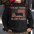 Dachshund Ive Got Friends In Low Places Wiener Dog Vintage Sweatshirt Gifts for Old Men