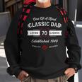Dad 70Th BirthdayDistressed Vintage Fathers Day Sweatshirt Gifts for Old Men