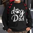 Dad Dog Paw - Vintage Dog Dad Sweatshirt Gifts for Old Men