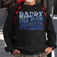 Dad Man The Myth The Legend Retro Groovy Fathers Day Funny Sweatshirt Gifts for Old Men