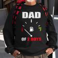 Dad Of 2 Boys Vintage Dad Battery Low Fathers Day Sweatshirt Gifts for Old Men