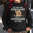 Damen Chihuahua Glitzer Sweatshirt, Süßer Welpen Spruch für Hundehalter Geschenke für alte Männer