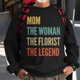 Damen Die Mutter Die Frau Die Floristin Die Legende Sweatshirt Geschenke für alte Männer