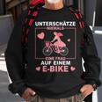 Damen E-Bike Fahrrad Fahren Fahrradfahrer Fahrradfahrerin Sweatshirt Geschenke für alte Männer