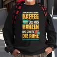Damen Lustig Stricken Wolle Nähen Kaffee Spruch Geschenk Sweatshirt Geschenke für alte Männer