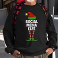 Damen Sweatshirt Social Media Elfe, Partnerlook Weihnachten Geschenke für alte Männer