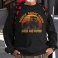 Diddly Squat Farm Speed And Power - Tractor Vintage Sweatshirt Gifts for Old Men