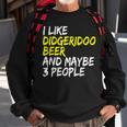 Didgeridoo Spruch Australien I Like Beer Didgeridoo Sweatshirt Geschenke für alte Männer