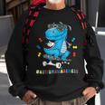 Dinosaur Skateboarding Autism Awareness Choose Kindness Sweatshirt Gifts for Old Men