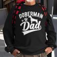 Doberman Pinscher Dog Dad Silhouette Fur Dog Papa Dog Lover Sweatshirt Gifts for Old Men