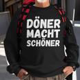 Döner Macht Schöner Kebab Dönerverkäufer Imbiss Sweatshirt Geschenke für alte Männer