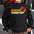 Dont Follow Me I Do Stupid Things Scuba Diving Funny Sweatshirt Gifts for Old Men