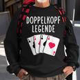 Doppelkopf Legende Spielkarten Sweatshirt Geschenke für alte Männer