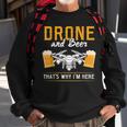 Drone Und Bier Das Ist Warum Ich Hier Bin Drone Sweatshirt Geschenke für alte Männer