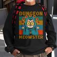 Dungeon Meowster Nerdy Halloween Cat Dad Sweatshirt Gifts for Old Men