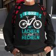 E Bike Lächeln Statt Hecheln Fahrradfahrer Mountainbike Sweatshirt Geschenke für alte Männer