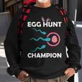 Egg Hunt Champion Funny Dad Easter Pregnancy Announcement Sweatshirt Gifts for Old Men