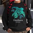 Eleuthera Bahamas Sea Blue Tribal Turtle Men Women Sweatshirt Graphic Print Unisex Gifts for Old Men