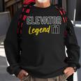 Elevator Legend Aufzug Techniker Sweatshirt Geschenke für alte Männer