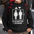 Elevator Legend Aufzug Techniker V2 Sweatshirt Geschenke für alte Männer