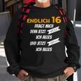 Endlich 16 Lustiges Geburtstags Sweatshirt Geschenke für alte Männer