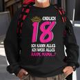 Endlich 18 Sweatshirt für Damen, Lustiges Volljährig Mädchen Geburtstagsshirt Geschenke für alte Männer