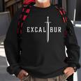 Excalibur The Legendary Sword In The Stone Of King Arthur Sweatshirt Gifts for Old Men
