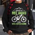 Fahrrad E-Bike Elektrofahrrad Lustig Spruch Motiv Radfahren Sweatshirt Geschenke für alte Männer