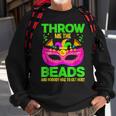 Fat Tuesdays Throw Me The Beads Mardi Gras New Orleans Sweatshirt Gifts for Old Men