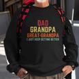 Fathers Day Gift From Grandkids Dad Grandpa Great Grandpa V3 Sweatshirt Gifts for Old Men