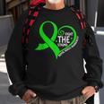 Fight The Stigma Heart Green Ribbon Mental Health Awareness Sweatshirt Gifts for Old Men