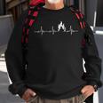 Firefighter Heartbeat Fire Rescue Vintage Proud Fire Fighter Sweatshirt Gifts for Old Men