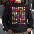 Flaggen Der Welt Spruch Geschenk Reisen Weltreise Geschenkid Sweatshirt Geschenke für alte Männer