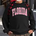 Florida Beach Preppy Pink Font Sweatshirt Gifts for Old Men