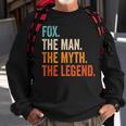 Fox The Man The Myth The Legend First Name Fox Gift For Mens Sweatshirt Gifts for Old Men