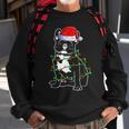 French Bulldog Christmas Dog Mom Dad Christmas Lights Men Women Sweatshirt Graphic Print Unisex Gifts for Old Men