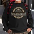 French Quarter Bourbon St New Orleans Fleur De Lis Souvenir Men Women Sweatshirt Graphic Print Unisex Gifts for Old Men