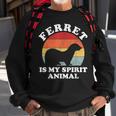 Frettchen Ist Mein Geist Tierliebhaber Sweatshirt Geschenke für alte Männer