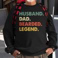 Funny Bearded Men Husband Dad Bearded Legend Vintage Sweatshirt Gifts for Old Men